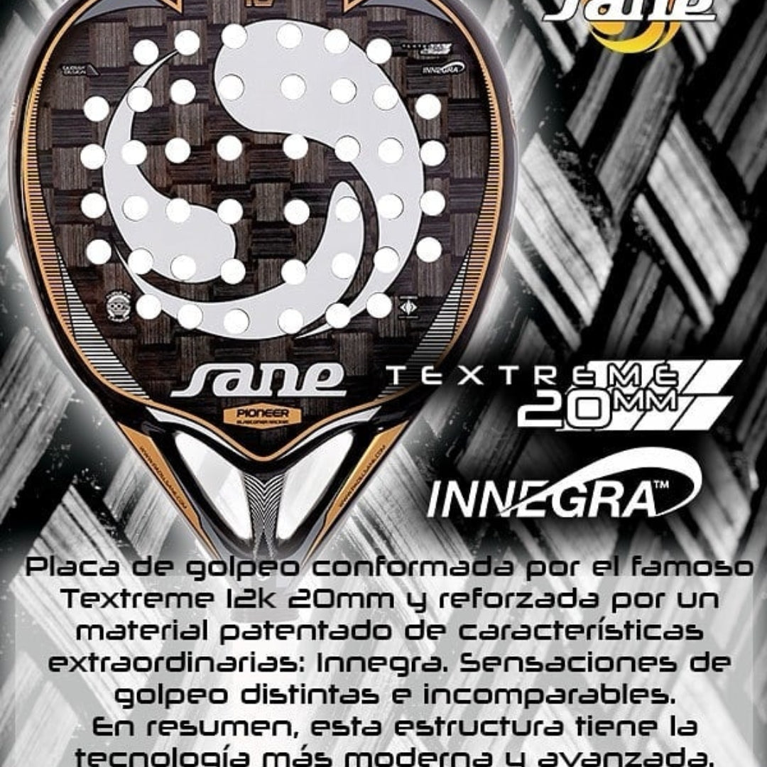 ¿Sabías que todas las palas SANE de alta gama llevan carbono Textreme original en su estructura?