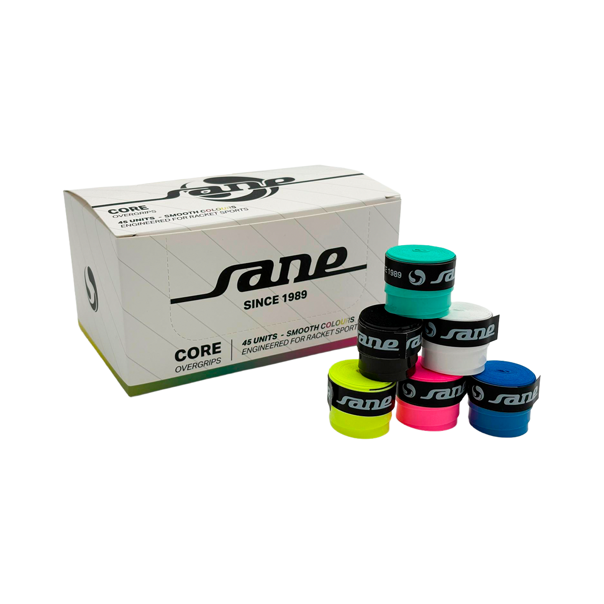 CORE Overgrips MultiColor Smooth - x45 uds