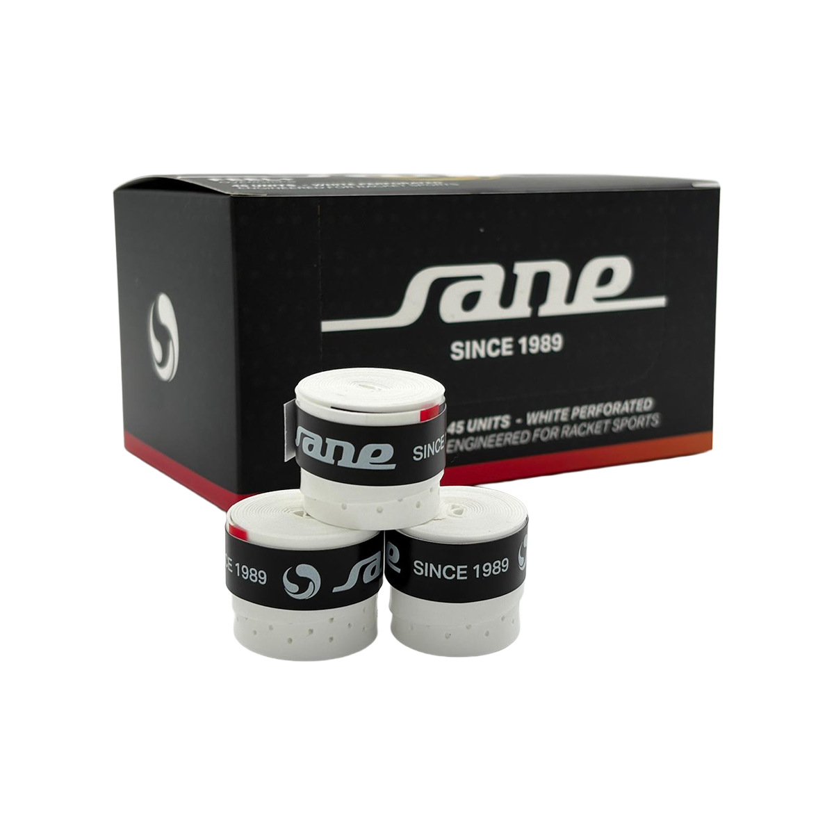 FEEL+ Overgrips White Perforated - x45 uds