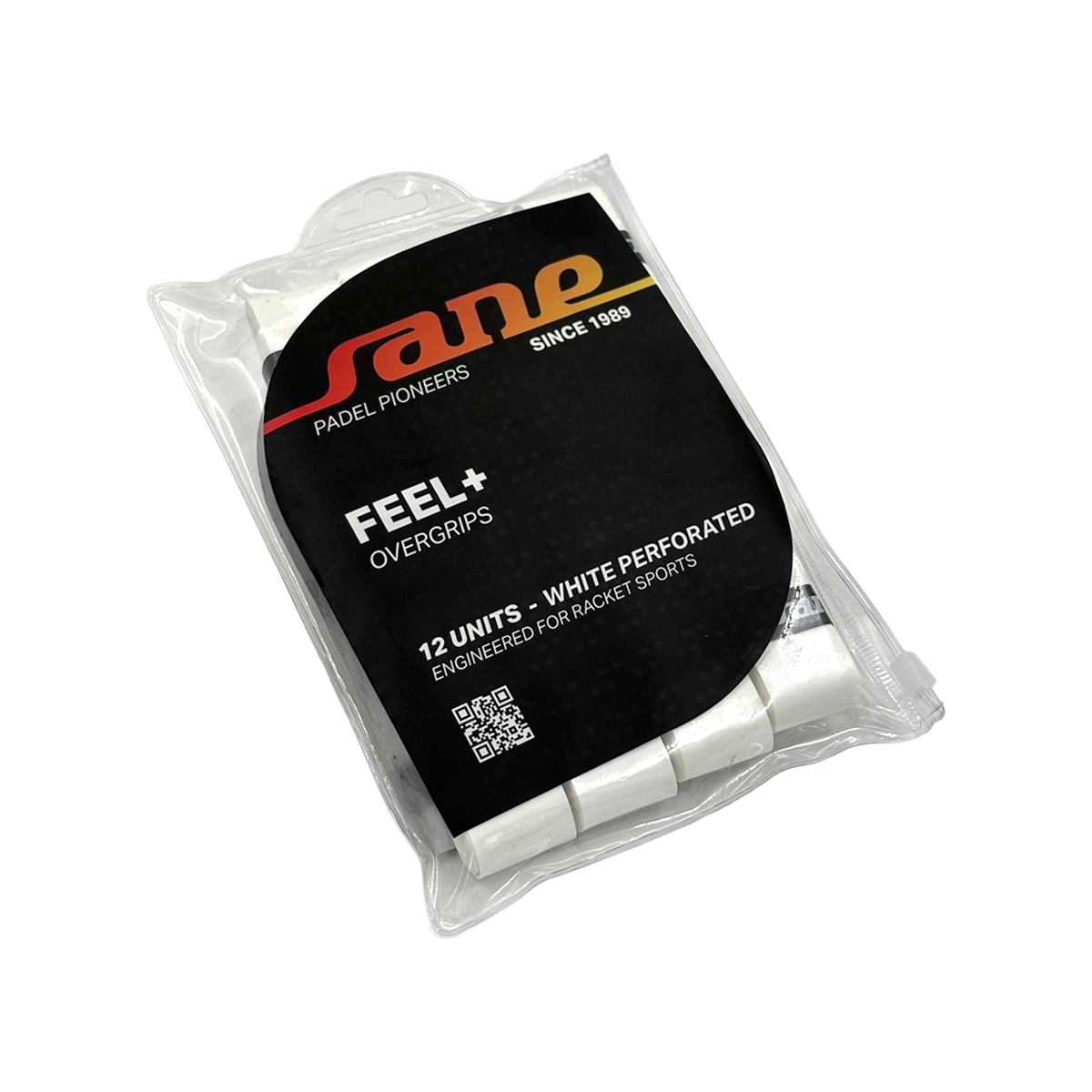 FEEL+ Overgrips White Perforated - x12 uds