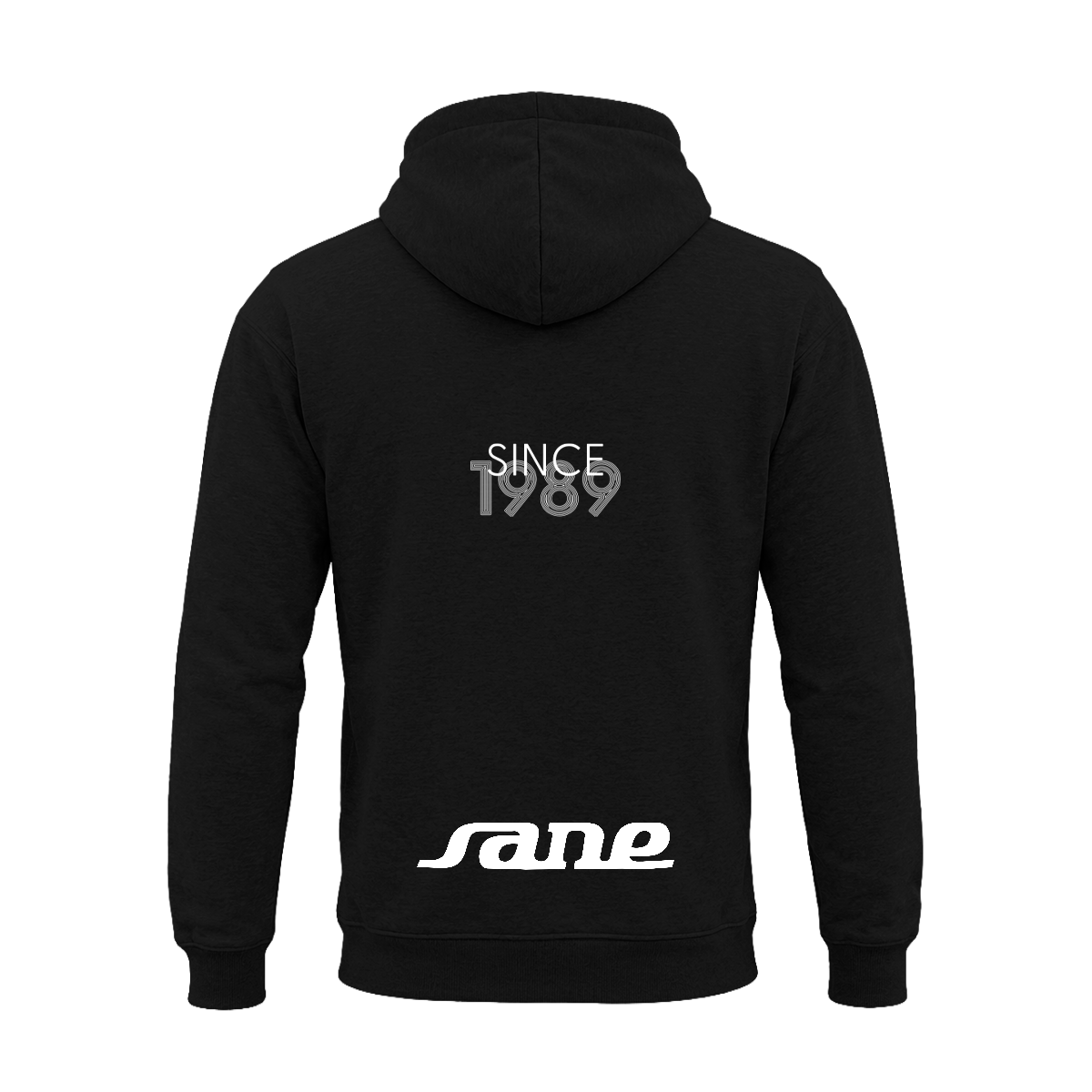 Zipper Hoodie SANE Icon Negro