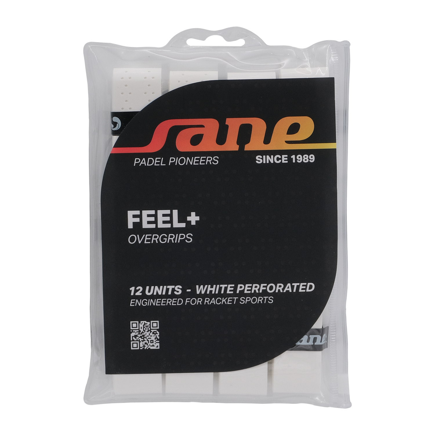 FEEL+ Overgrips White Perforated - x12 uds